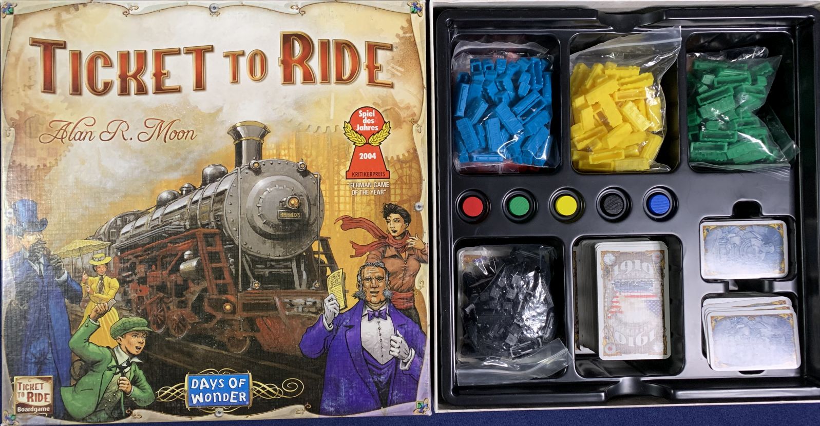 Moon Train Adventure Board Game Days of Wonder Ticket To Ride by Alan R